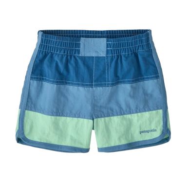 Patagonia Baby Boardshorts in aquatic blue, front view