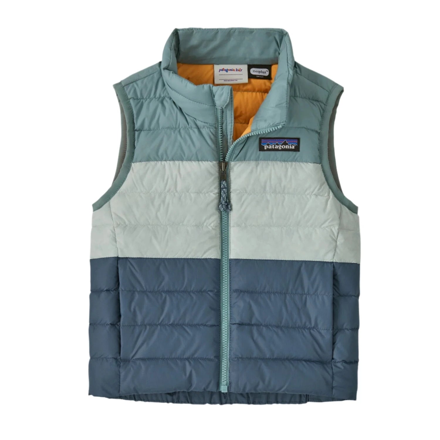 Patagonia Baby Down Sweater™ Vest in thermal blue, flat front view