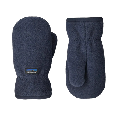 Patagonia Baby Pita Pocket Mittens in new navy, pair top & bottom view