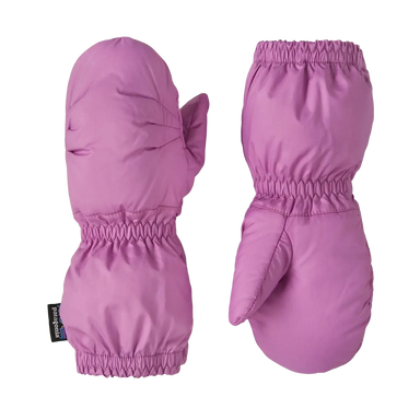 Patagonia Baby Puff Mittens in brisk purple, pair view