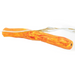 Ruffwear Gnawt-a-Stick Dog Toy in salamander orange, floating