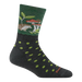 Darn Tough Women's Wild Life Crew Lightweight Lifestyle Sock in hedgehog moss alternate view