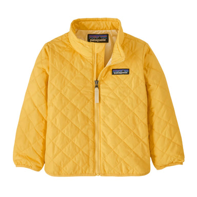 Patagonia Baby Nano Puff® Jacket in nectar yellow, flat front view