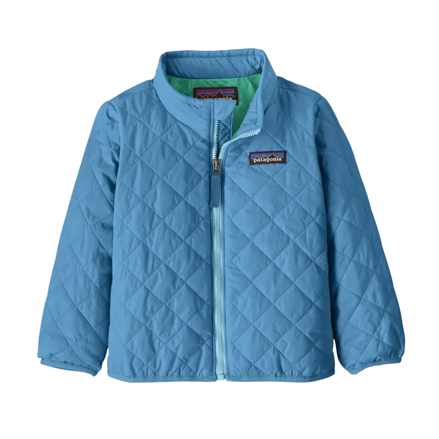 Patagonia Baby Nano Puff® Jacket in shore blue, front view