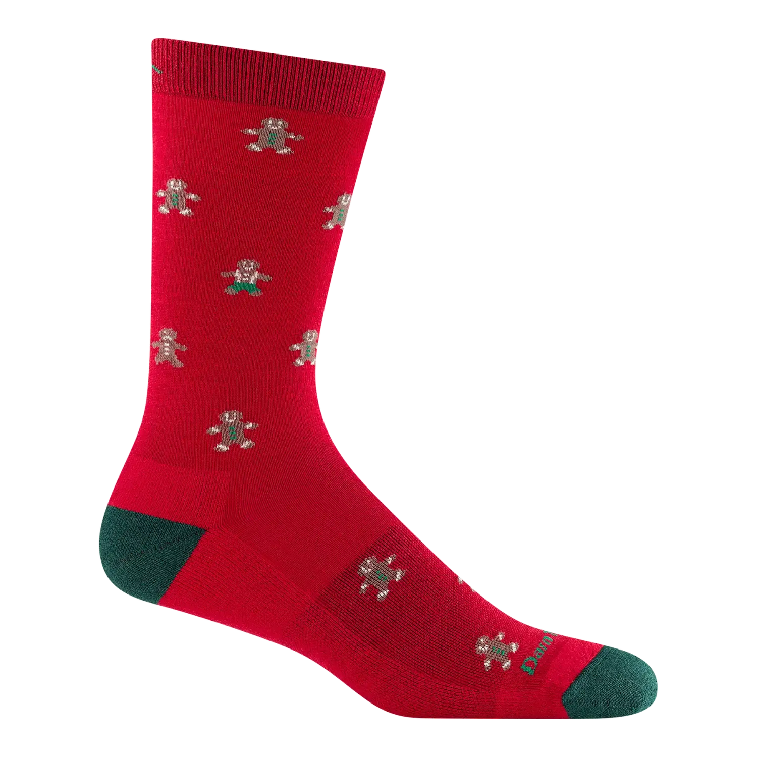 Darn Tough Oh Snap Crew Lightweight Lifestyle Socks in red, side view