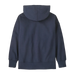 Patagonia Kid's Full-Zip Hoody Sweatshirt in new navy, back view