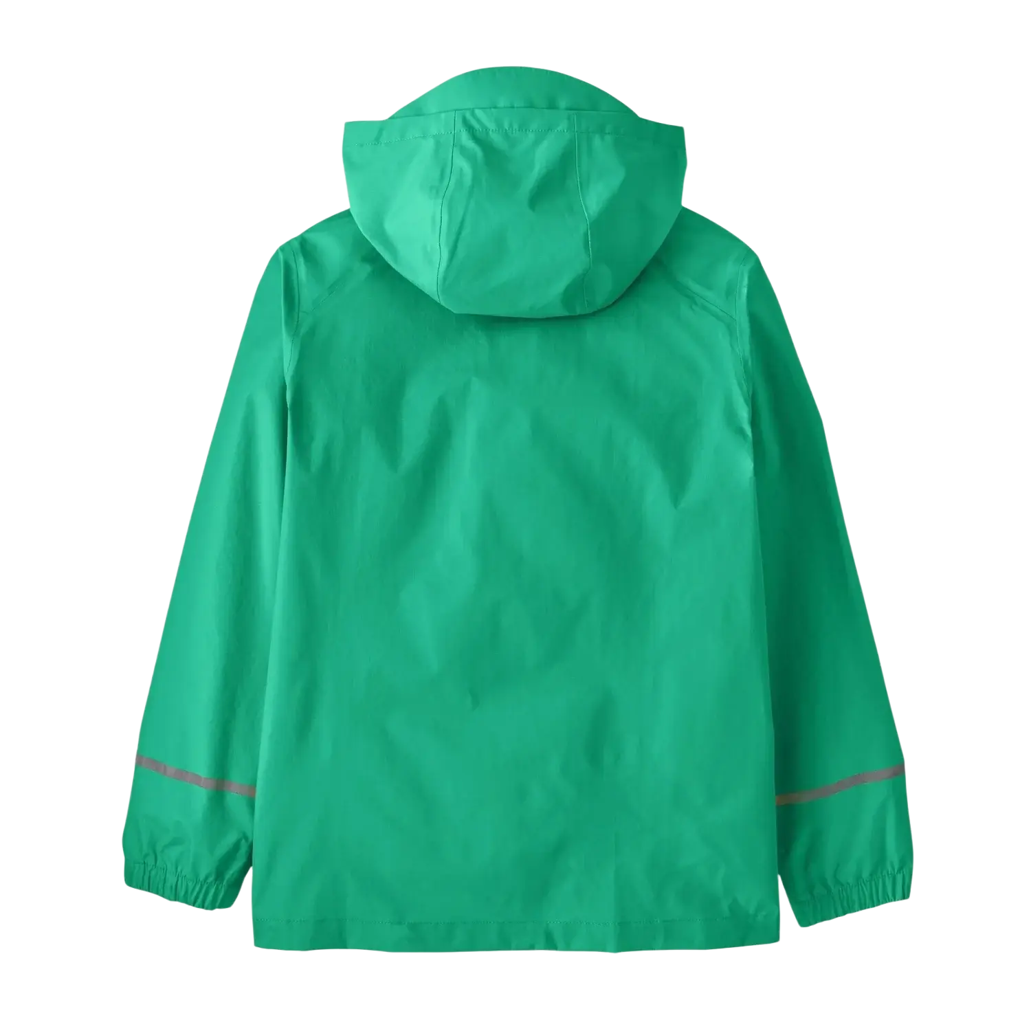 Patagonia Kid's Torrentshell 3L Rain Jacket in aqua stone, back view