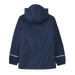 Patagonia Kid's Torrentshell 3L Rain Jacket in new navy, back view