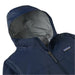 Patagonia Kid's Torrentshell 3L Rain Jacket in new navy, hood detail view