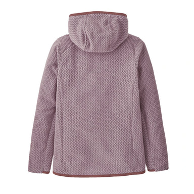 Patagonia Kids' R1® Air Full-Zip Hoody in stormy mauve, flat back