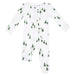 Angel Dear Baby 2 Way Zipper Footie in tiny forest, flat front view