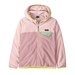 Patagonia Kids' Micro D® Snap-T® Fleece Jacket in quiet violet, front view