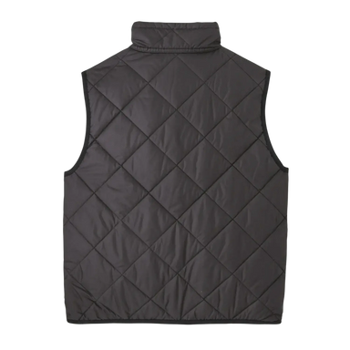 Patagonia Kid's Diamond Quilted Vest in black, flat back view