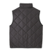 Patagonia Kid's Diamond Quilted Vest in black, flat back view