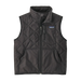 Patagonia Kid's Diamond Quilted Vest in black, flat front view