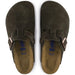 Birkenstock Boston Soft Footbed in mocha, top view