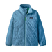 Patagonia Kid's Nano Puff Jacket in shore blue, front view