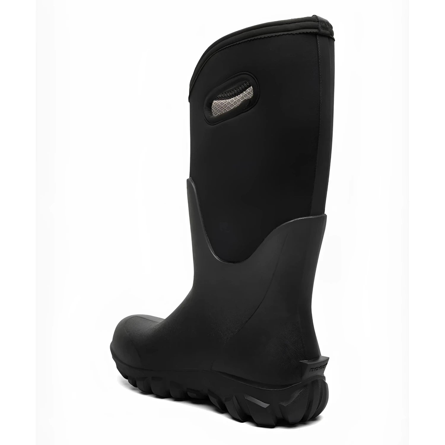 BOGS Women's Classic Seamless Tall Farm Boots in black, back view