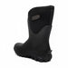 BOGS Women's Classic Seamless Mid Farm Boots in black, back view