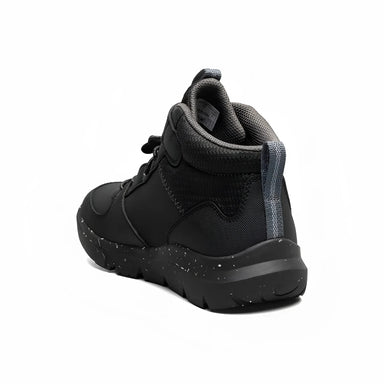 BOGS Kid's Skyline Kicker WP Shoe in black, back view
