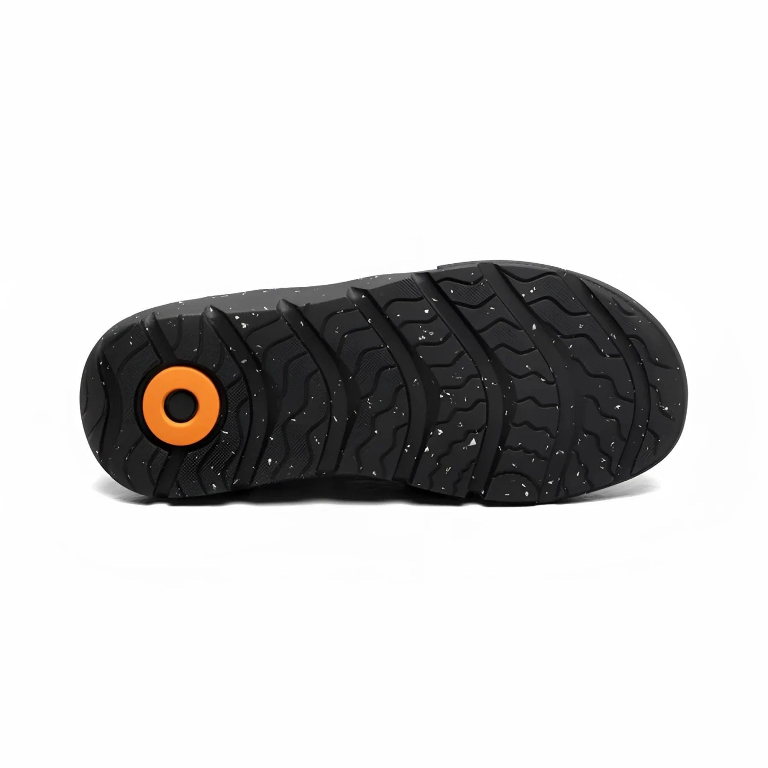 BOGS Kid's Skyline Kicker WP Shoe in black, sole view