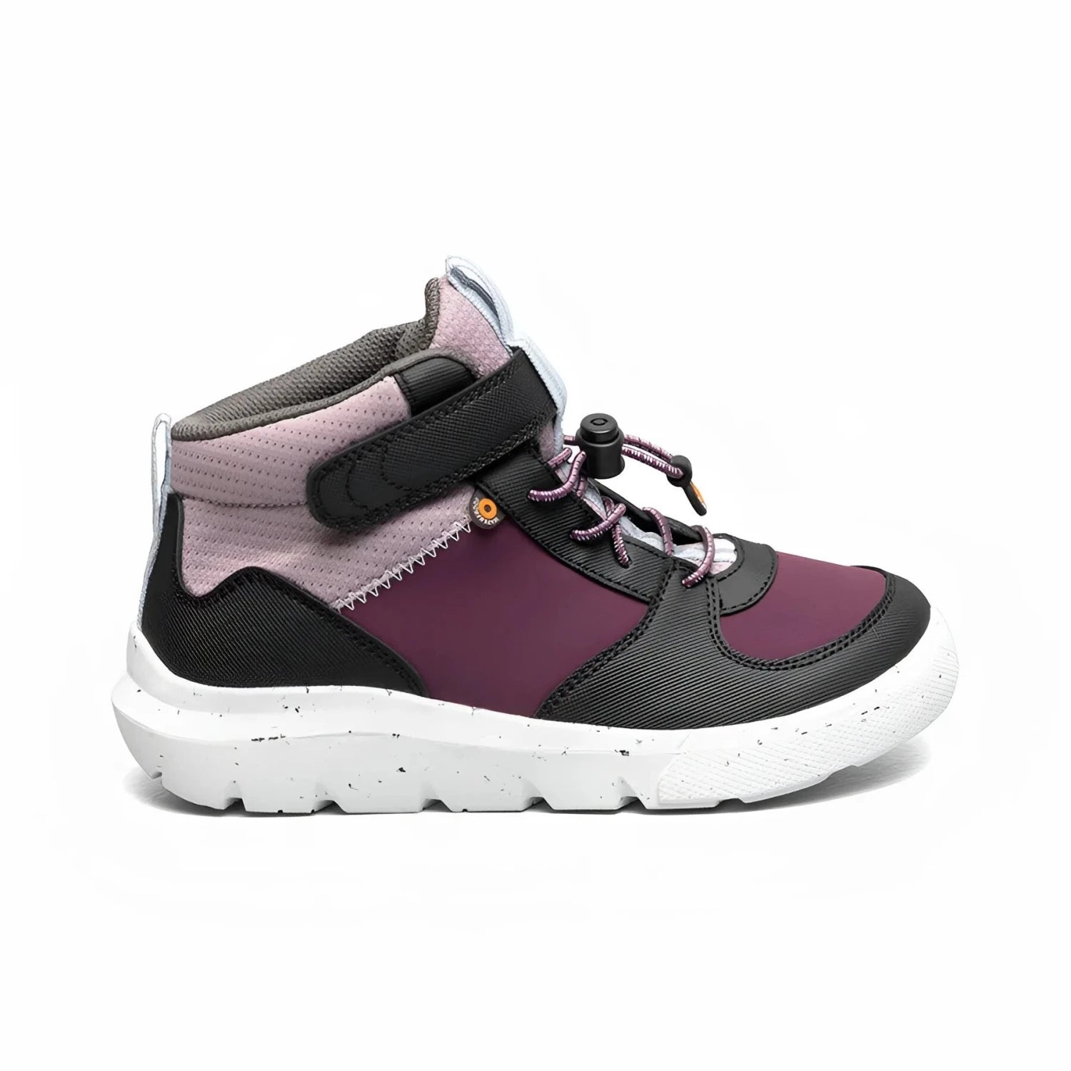 BOGS Kid's Skyline Kicker WP Shoe in purple, side view