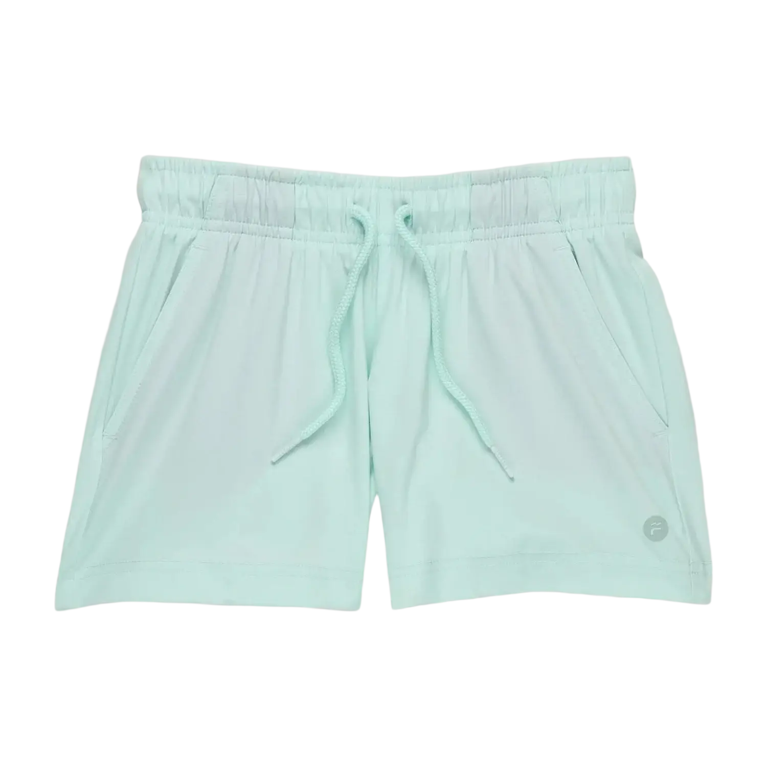 Free Fly Kid's Breeze Short in tropic sea, front view