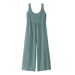 Patagonia Women's Garden Island Jumpsuit in whole weave blue sage, front view