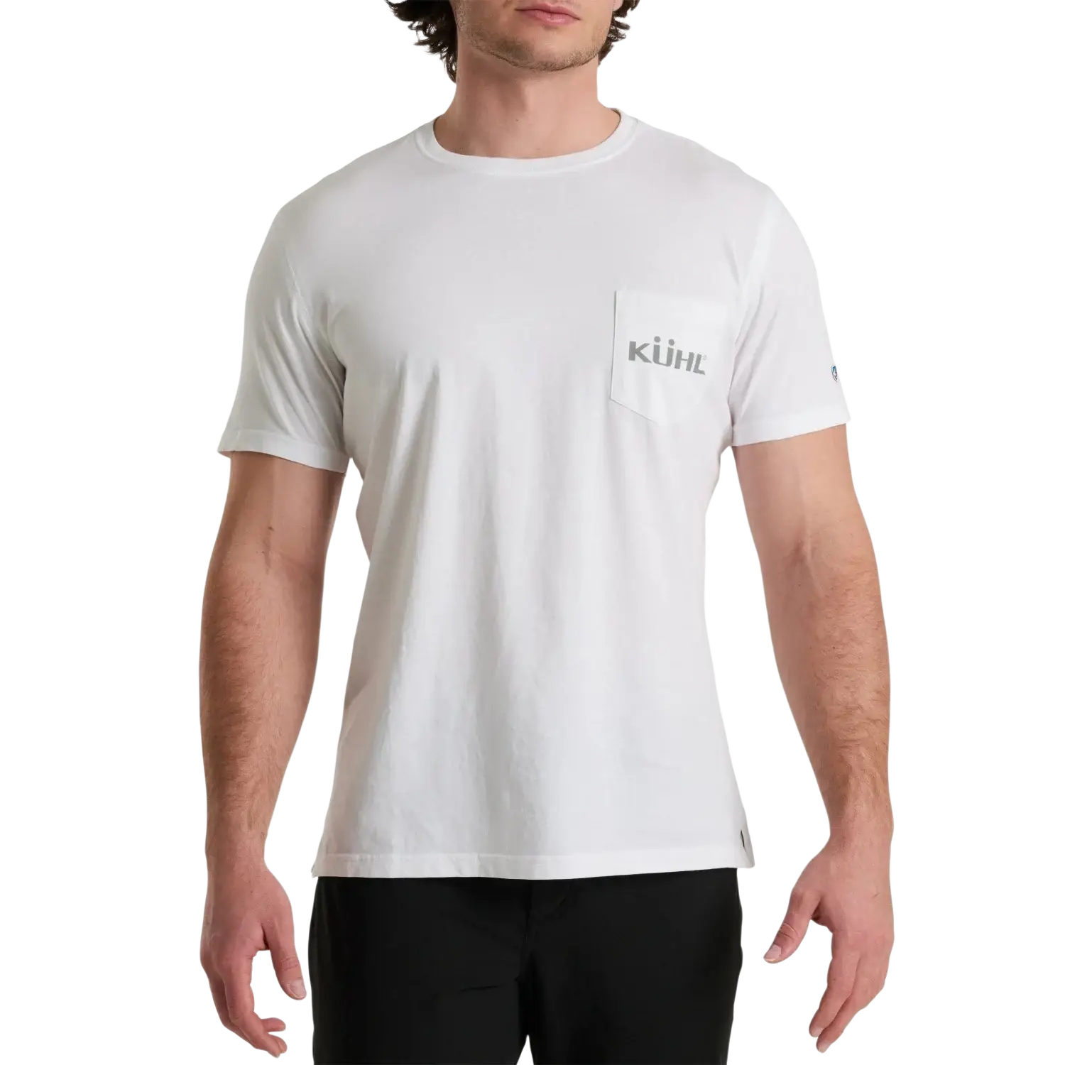 KUHL Men's St. Bernard™ Tee in white, on model front view