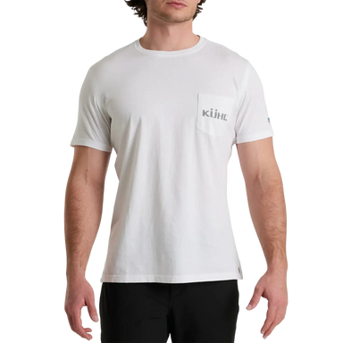 KUHL Men's St. Bernard™ Tee in white, on model front view