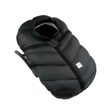 7am Enfant Car Seat Cocoon in black, top angled view