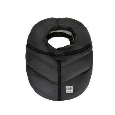 7am Enfant Car Seat Cocoon in black, top view