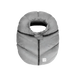 7am Enfant Car Seat Cocoon in heather grey, top view