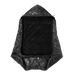 7AM Enfant Baby K-Poncho in black plush, back view
