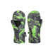 Boulder Gear's Flurry Mittens in Slime Poison.  Green and grey liquid pattern.