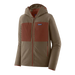 Patagonia Men's R2 Techface Hoodie in marlow brown, flat front view