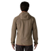 Patagonia Men's R2 Techface Hoodie in marlow brown, on model back view