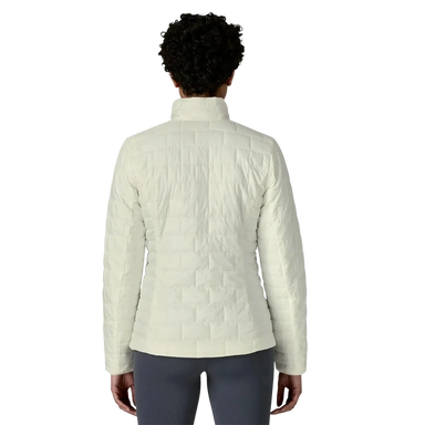 Patagonia Women's Nano Puff® Jacket in birch white, on model back view