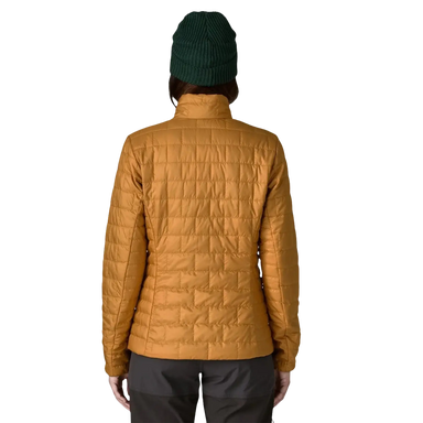 Patagonia Women's Nano Puff® Jacket in talon gold, on model back view
