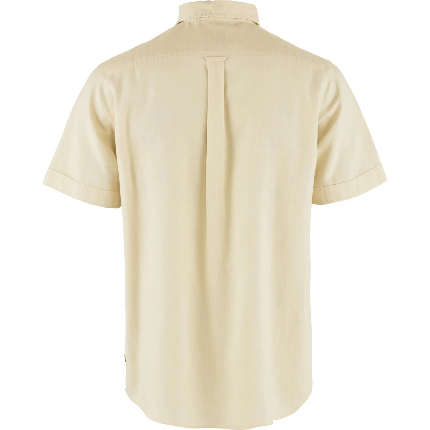 Fjall Raven M's Övik Travel Short Sleeve Shirt in chalk white, back view