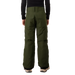 Boulder Gear Boy's Bolt Cargo Snow Pant in seaweed green, on model back view