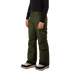 Boulder Gear Boy's Bolt Cargo Snow Pant in seaweed green, on model side view