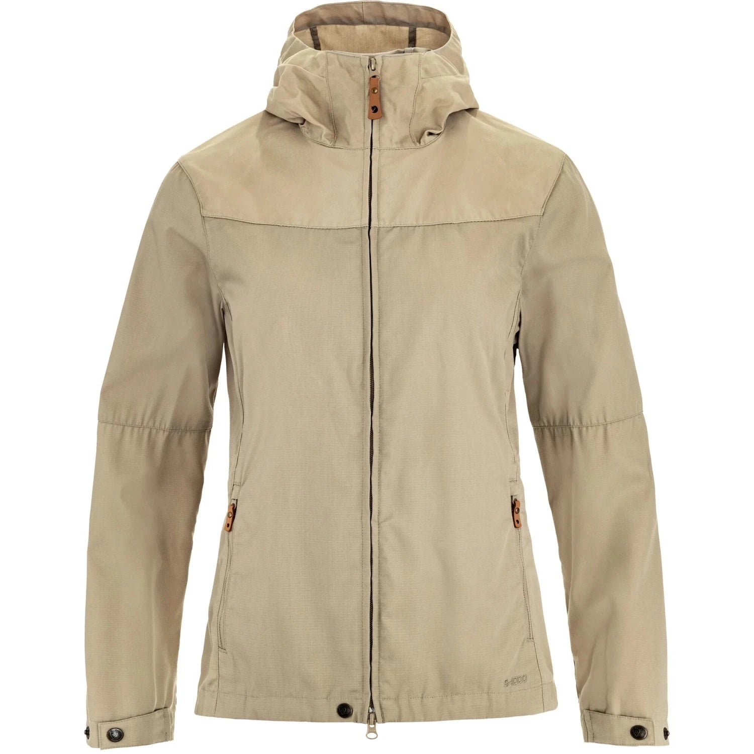 Fjall Raven Women's Stina Jacket in fossil, front view