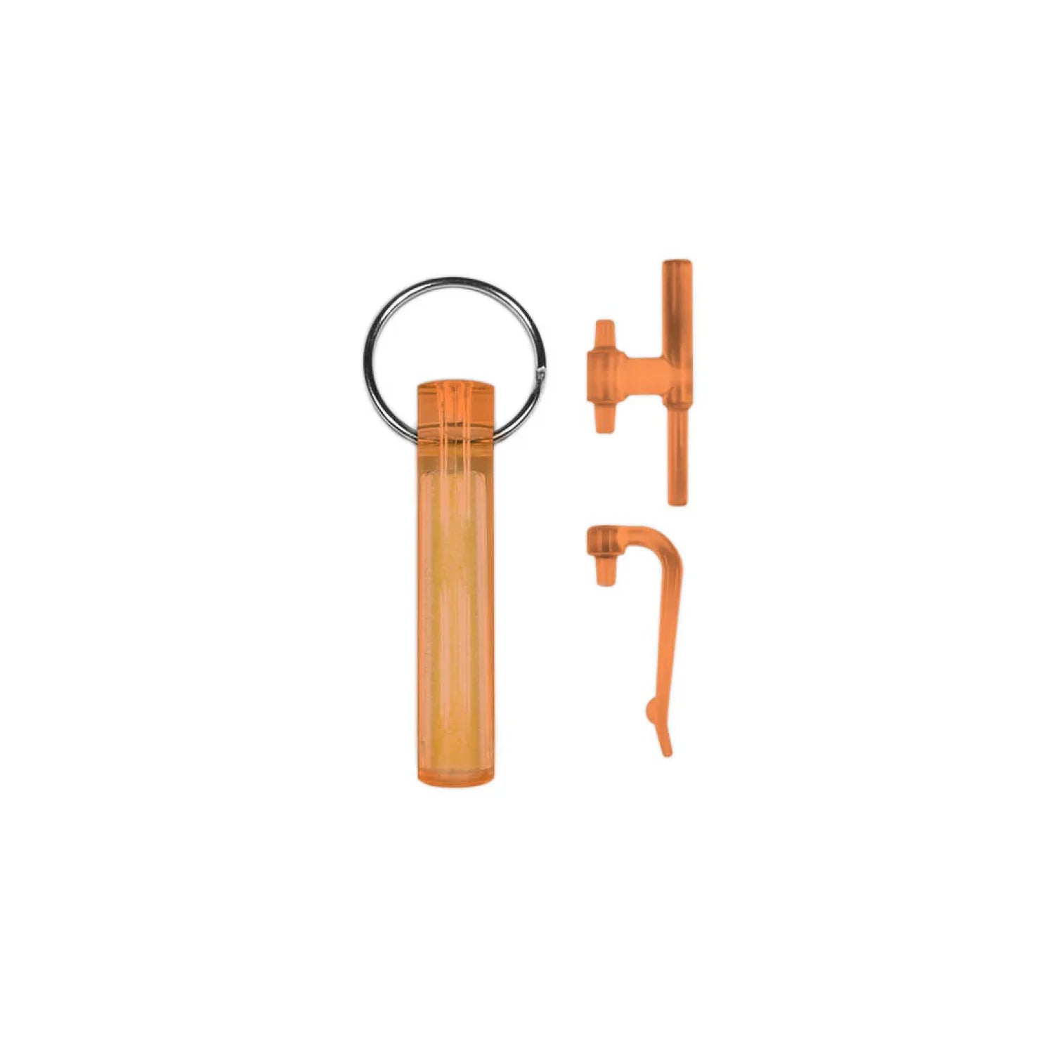 Gear Aid Ni Glo Gear Marker Keychain in orange, front