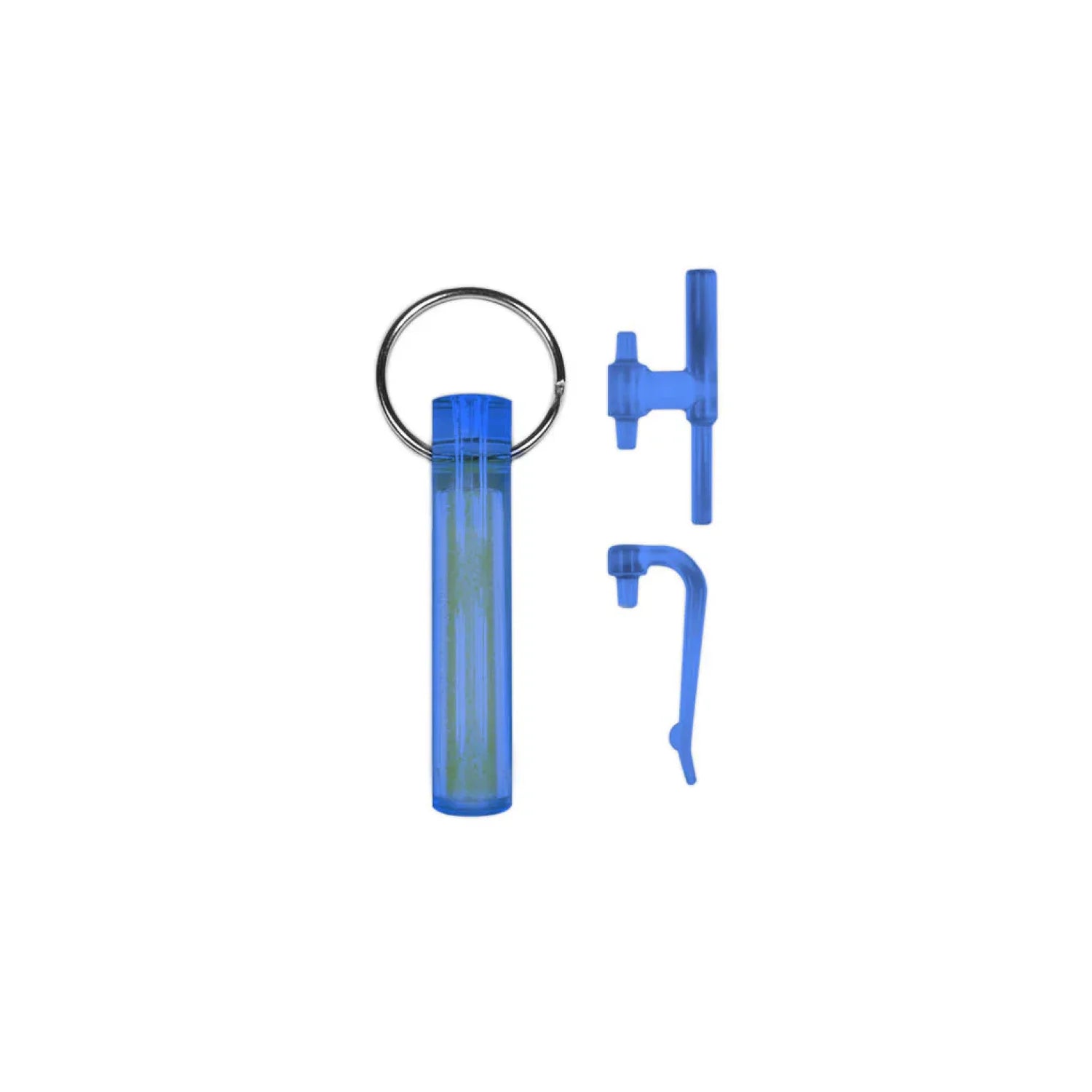 Gear Aid Ni Glo Gear Marker Keychain in blue, front