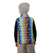 Boulder Gear Kid's D-Lite Puffer Vest in summer camp, on model back view
