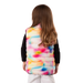 Boulder Gear Kid's D-Lite Puffer Vest in opal, on model back  view