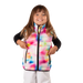 Boulder Gear Kid's D-Lite Puffer Vest in opal, on model front view