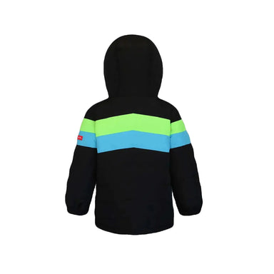 Boulder Gear Kid's Devon Insulated Jacket shown in Black color option. Back view. 