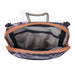 KAVU Essential Case in quiet wildflowers, unzipped inside view